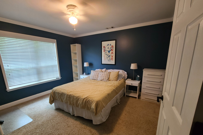Queen bed, bookshelf, nightstand, lamps, dresser - Furnished BR in house, utilities/wifi/TV/Alexa included, near GA State/Emory, near MARTA