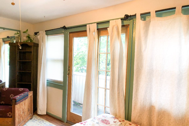 Longfellow Room Window and Balcony - Fully Furnished Bedroom House