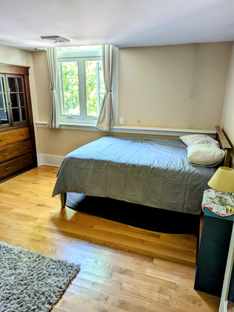 Furnished bedroom - Furnished Bedroom in 2 Bedroom Unit: Wood floors, lots of Closet space