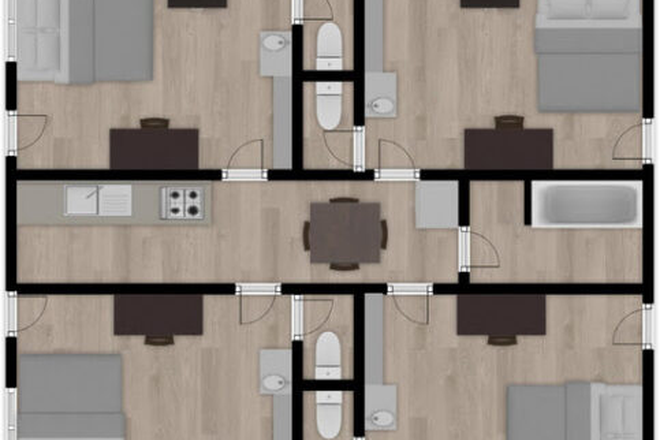 Floor Plan - Private Room Capri Apartments