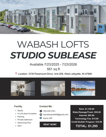 Outside Street View - ? EXCLUSIVE OFFER: 50% OFF FIRST MONTH'S RENT! ? MODERN STUDIO AT WABASH LOFTS - LIMITED TIME DEAL!