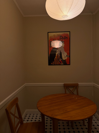 Dining room - Newton Apartments close to T and close to campus