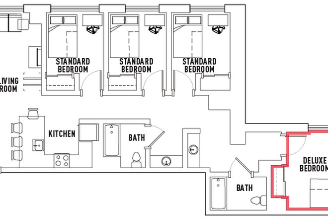 Deluxe Bedroom - LightView -- 4 Bed - 2 Bath C DELUXE BEDROOM Price Negotiable