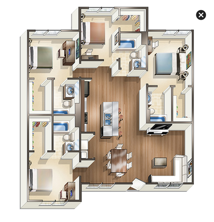 Unit Layout - The Quarters at Mankato