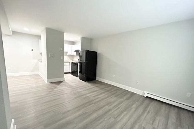 Living Room and Kitchen - Newly Renovated 3 Bedroom Apartment on Ruggles St