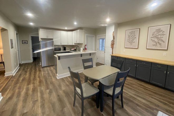 table and kitchen from windows - Second Floor furnished, newly renovated
