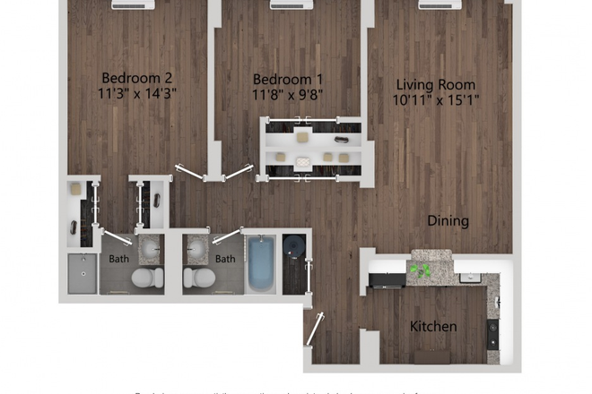 Floor Plan - Luxury Apartment close to Campus