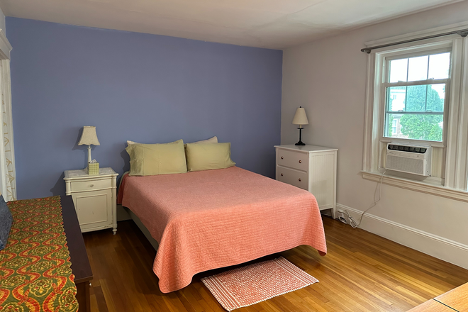 Large bedroom, 2 windows - Bright Room in beautiful home for female tenant, near BC, BU; bus to Harvard and Longwood