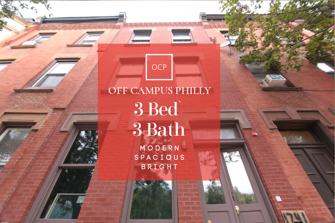 3 bed 3 bath - Off Campus Philly  - Beautiful Bright Historic 3 Bed 3 Bath Apartments