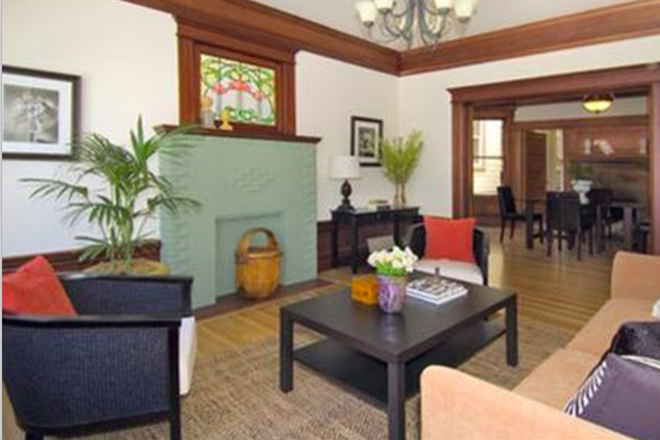 Living room - USF Student Co-housing Furnished Sublet - Sem 1 26/27 - Redone Victorian Steps to Apartments