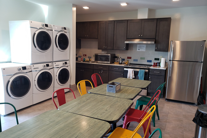 Cook a meal together - build community! - Global Friendship House, Furnished, next to Campus. Single or Shared Bedrooms, Efficiencies