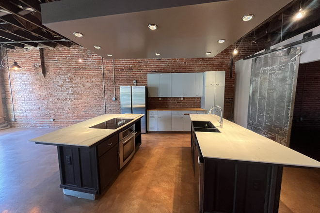 kitchen - Industrial-Chic Downtown Loft Near Duke