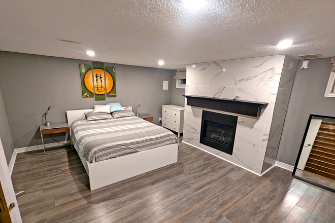 Bedroom - Cosy basement 2 BR in Corso Italia, Toronto