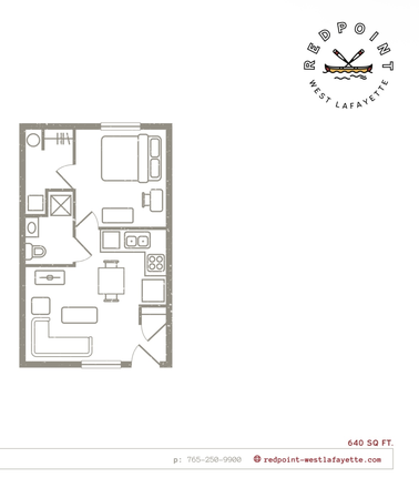 structure - Redpoint West Lafayette 1B1B Summer Sublet