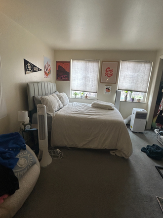 Bedroom with East facing windows. - 3 bd 1.5 bath, Brynwyck apartment