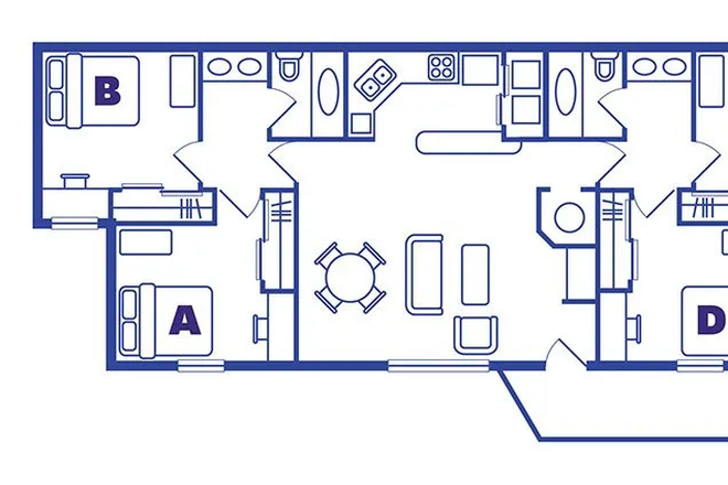 Floor Plan - Alight Blacksburg Apartments