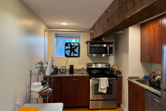Kitchen and living area - Great neighborhood in Brookline/Allston