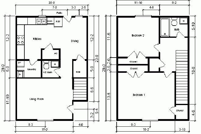 Floor Plan - Cannon Court Townhouse