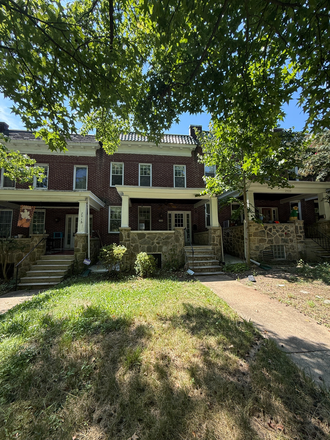 Front of Home - Remington 5BR Rowhome Available 8/1 | Steps to JHU | Finished Basement Bed/Bath | 2,300 Sq Ft