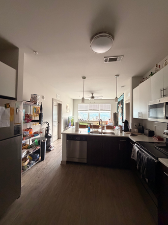 Kitchen/Family room, furniture included - Sublet 1 bedroom available for Spring 2027 in a 4 bed 4 bath at The Finmore 241 Apartments