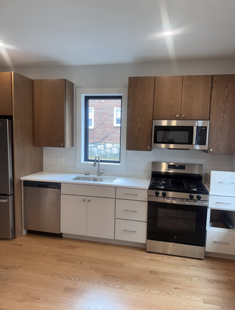 KITCHEN EXAMPLE (These will be the appliances, floor finishing, look of the kitchen) - AVAILABLE TO SUBLET SPRING 2027 NEWLY RENOVATED ON FOSTER STREET Duplex