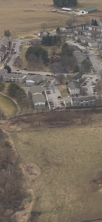 Aerial View of the Apartment - Sublease, super flexible, Foxridge Apartments/close to the trail to campus