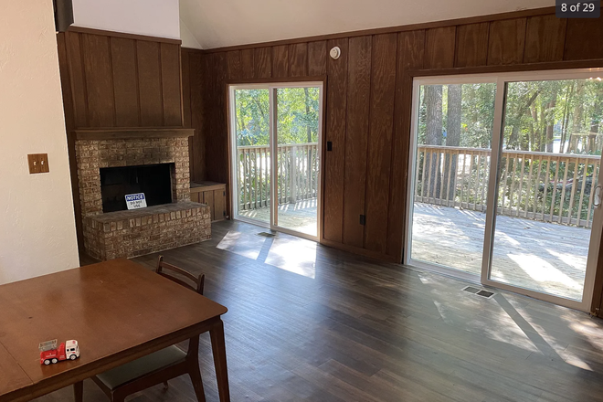 Living Room and Backyard Deck - Walk to Law School | 3 Bed, 2 Bath, Epic Backyard Deck