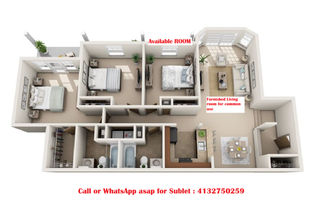 Floor Plan - Mill Valley Estate(3Bed2bath) Apartments