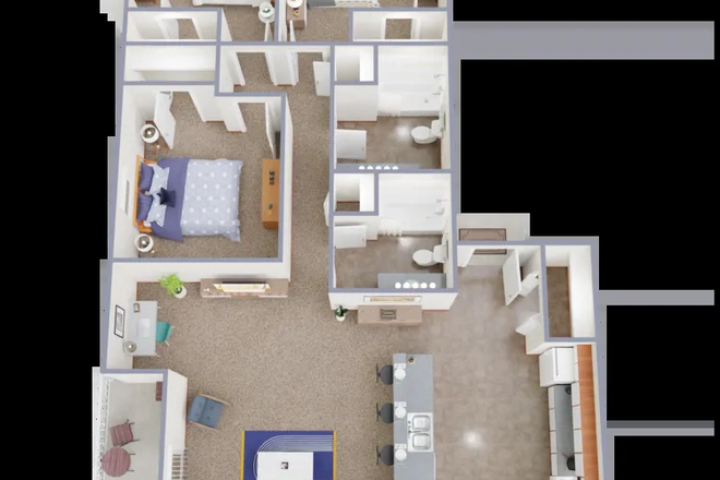 3B 2B - Riverwalk Apartments