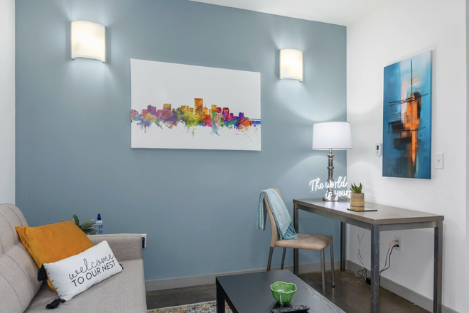 Model Living Room - The Square Apartments