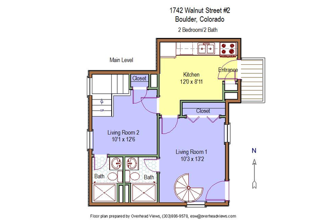 1742 Walnut #2 - 1742 Walnut St. (2BR/ 2 BA) Apartments