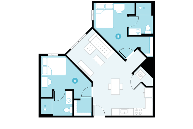 Entire Apartment - Hub on Campus Blacksburg