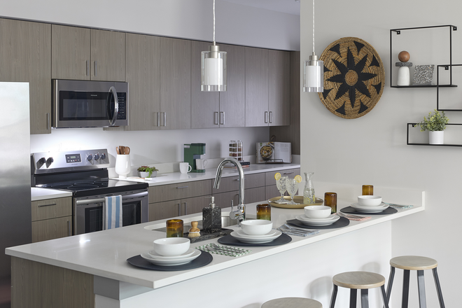 Kitchen - Furnished unit available Apartments
