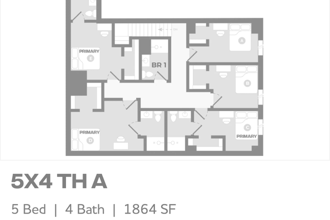 Room D - Hub College Park Summer Sublease Apartments