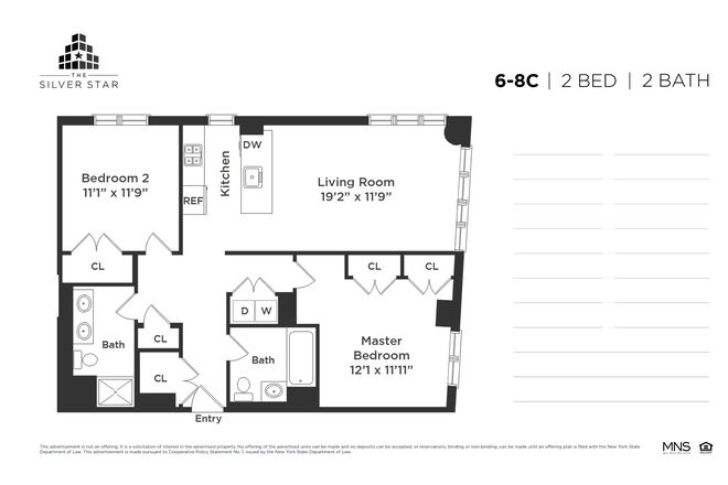 Bedroom 2 and adjacent bath for rent - The Silverstar