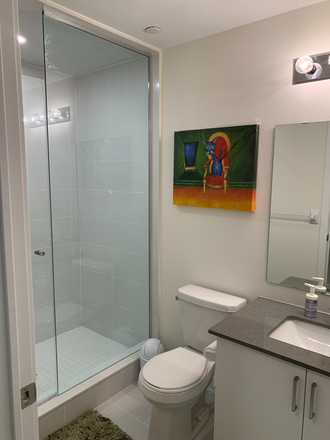 Washroom - large and new furnished room with walk-in closet