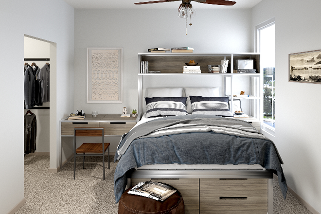 Bedroom - The Finmore at 241 Apartment, available now