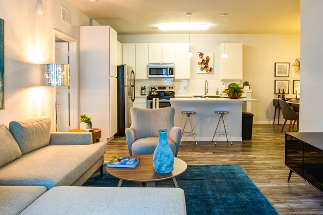 Kitchen/Living - East at Innovation Apartments