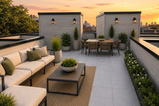 Rooftop - Beautiful duplex full 3 bed / 2 bath Condo