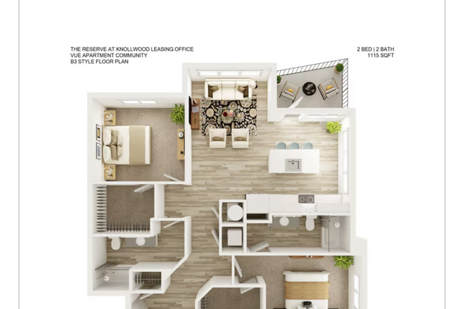 Floor plan from website - Vue Apartments