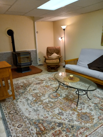 Living area view 2 - Convenient 1-Bedroom Apartment - Spacious, Quiet, All-inclusive Rent. Near UMass