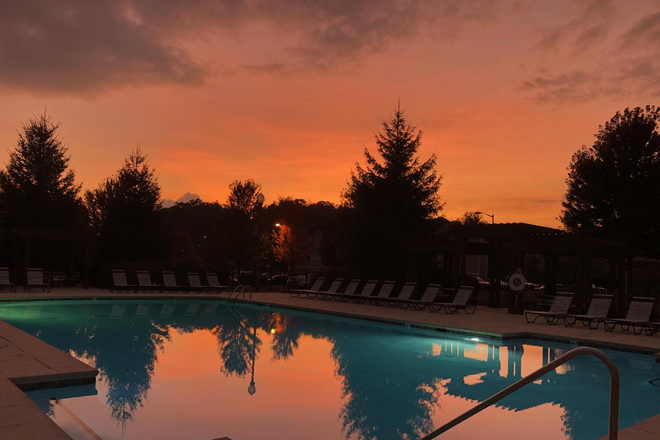 Pool at Sunset! - University Highlands 2026/2027 Leasing Appointment Lottery will open December 1st! Apartments