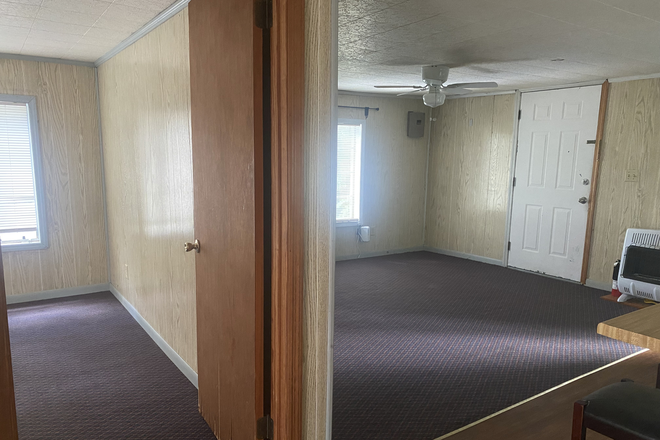 From bath door - 1 bedroom detached apartment in town