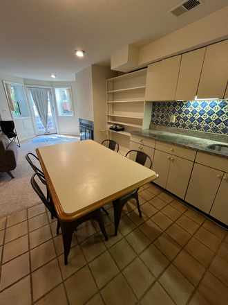 kitchen, toward entry. - Furnished two-Beds, and two-full-Baths, on The Hill, 5-blks to Union Station Townhome