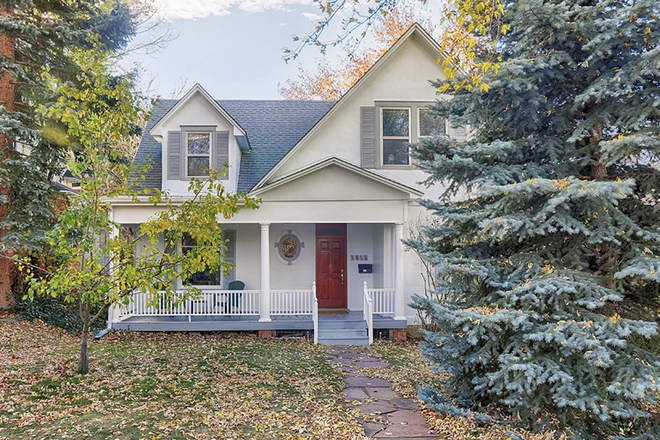 Front of the house: enter gate to the left to get to the back unit where I am subletting my room - House Sublease close to campus