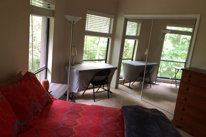 Bedroom - Furnished Bedroom in Unique Two-Story "Treehouse"