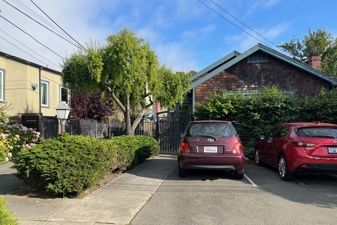 1228 Delaware  seen from street - Remodeled Bungalow-Style Apt Near North Berk. Bart, on bike path to UC  free gated parking,1 yr