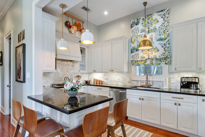 Beautiful kitchen with gas stovetop. - Furnished Luxury Uptown Retreat Near Tulane & Freret – 4BR/3BA Duplex