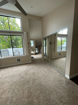 master bedroom view 1 - unfurnished master suite in La Jolla condo available now!