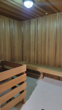 Sauna - Modern Furnished 1 BD + Den /1.5 BACondo in North York | Free Parking & Fast Wi-Fi